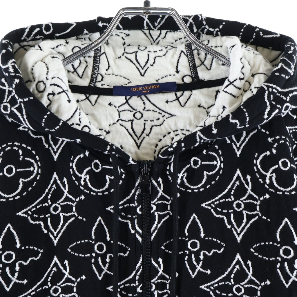 LOUIS VUITTON(ルイヴィトン) NBA モノグラム ストゥラティージ フラワー キルテッド ジップアップパーカー ブラック RM212M DM0 HLY12W