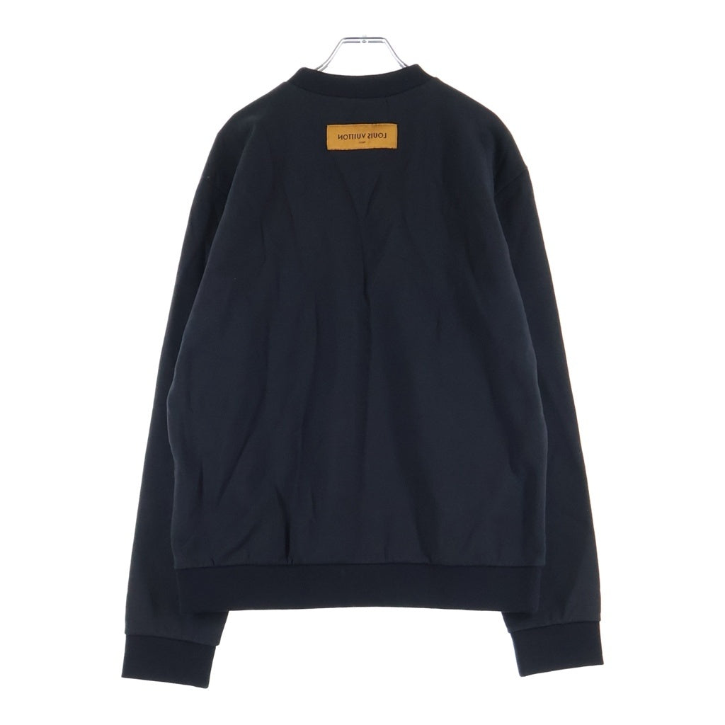 LOUIS VUITTON(ルイヴィトン) 20AW LV Stitch Sweatshirts LVステッチスウェットシャツ クルーネック長袖トレーナー ブラック RM202 FMC HJY21W