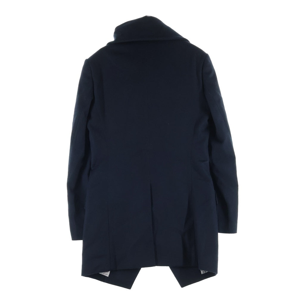 Vivienne Westwood MAN(ヴィヴィアンウエストウッドマン) 裏地ストーンヘンジ 4B 変形ウール コート ジャケット ブラック VM-MH-83818