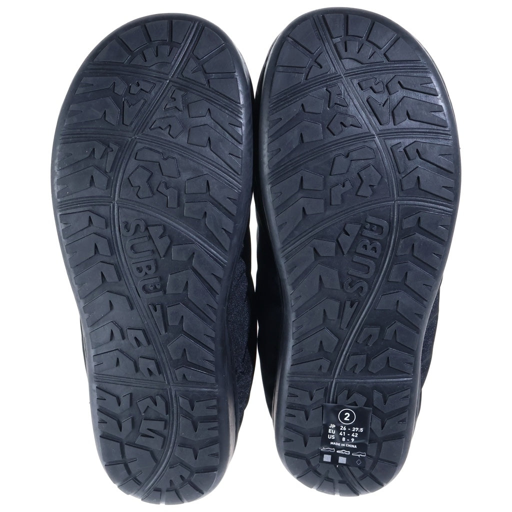 F.C.R.B./F.C.Real Bristol/FCRB(エフシーアールビー/エフシーレアルブリストル) 20AW ×SUBU SANDAL スブ ロゴ刺繍 ウインター パテッド ナイロン サンダル ブラック FCRB-202109