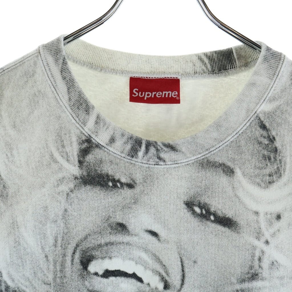 SUPREME(シュプリーム) 20SS Naomi Crewnecck ナオミ プリント クルーネック スウェットトレーナー グレー