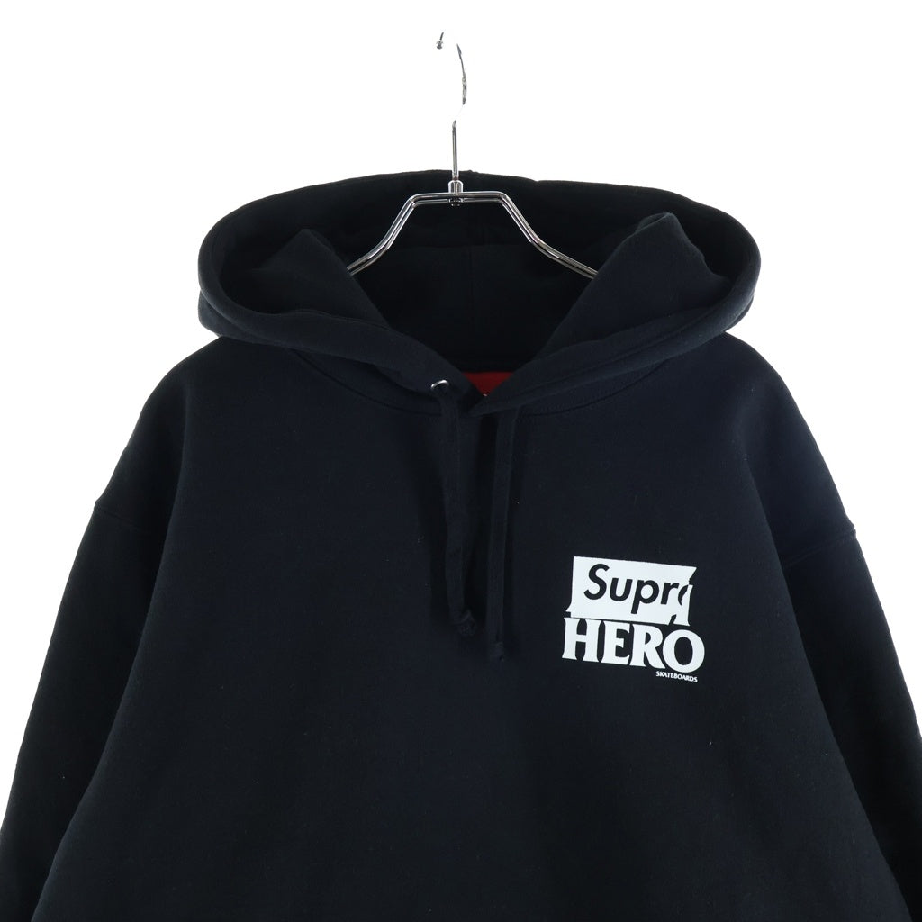 SUPREME(シュプリーム) 22SS ×ANTIHERO Hooded Sweatshirt アンタイヒーロー フーディー プルオーバーパーカー ブラック
