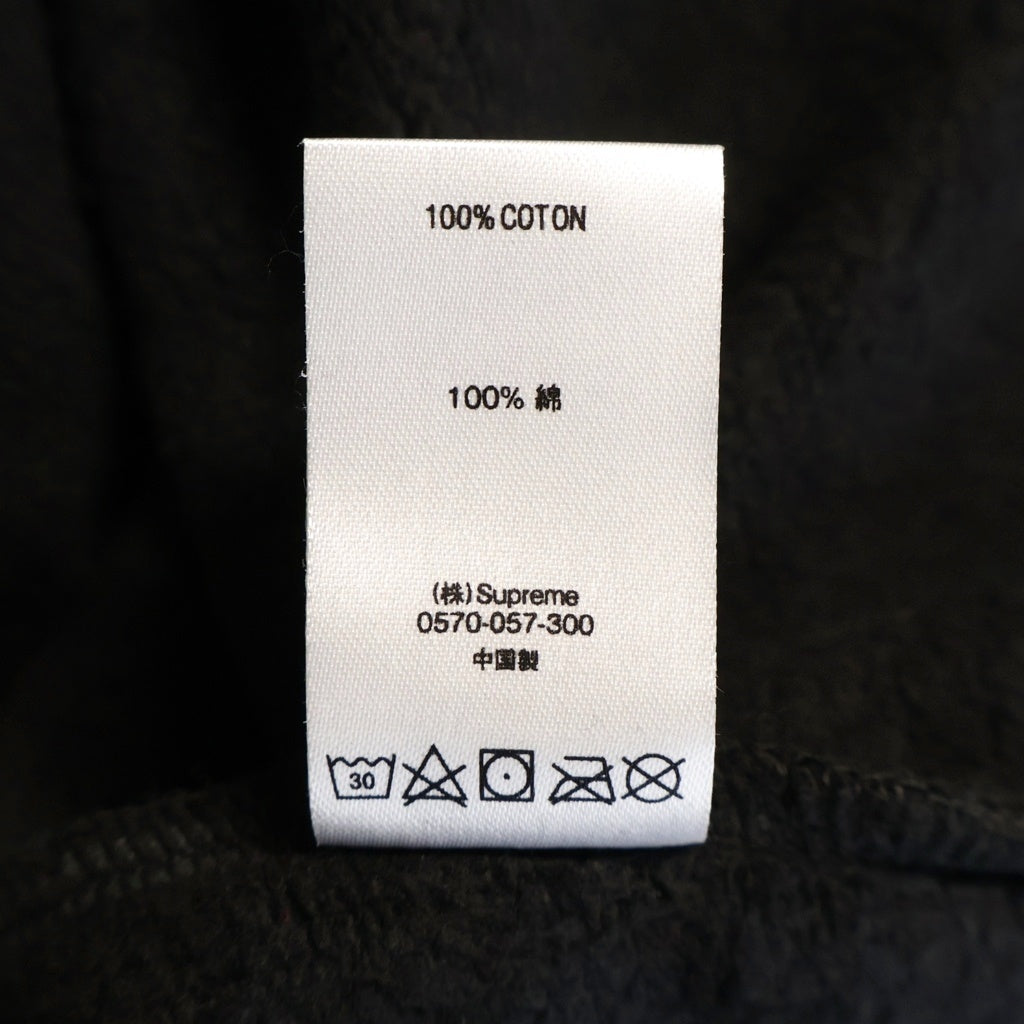 SUPREME(シュプリーム) 19SS Contrast Embroidered Hooded Sweatshirt コントラスト エムブロイダード フーデッド スウェットシャツ ブラック