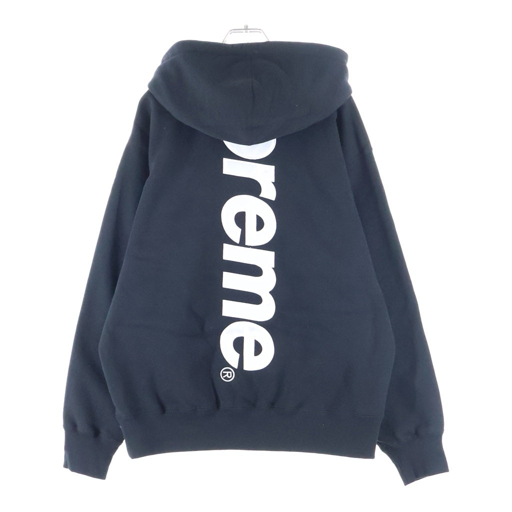 SUPREME(シュプリーム) 22AW Satin Applique Hooded Sweatshirt サテンアップリケ フーディー プルオーバーパーカー ブラック