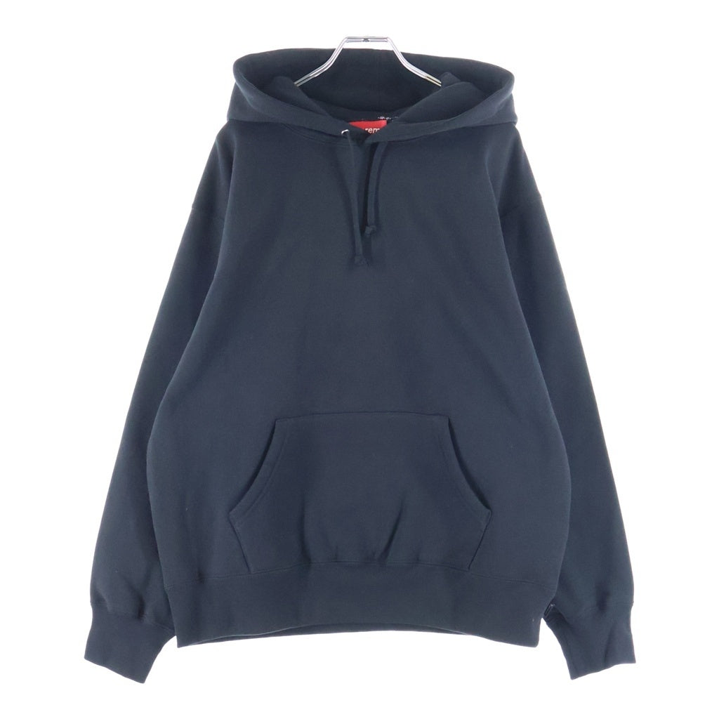 SUPREME(シュプリーム) 22AW Satin Applique Hooded Sweatshirt サテンアップリケ フーディー プルオーバーパーカー ブラック