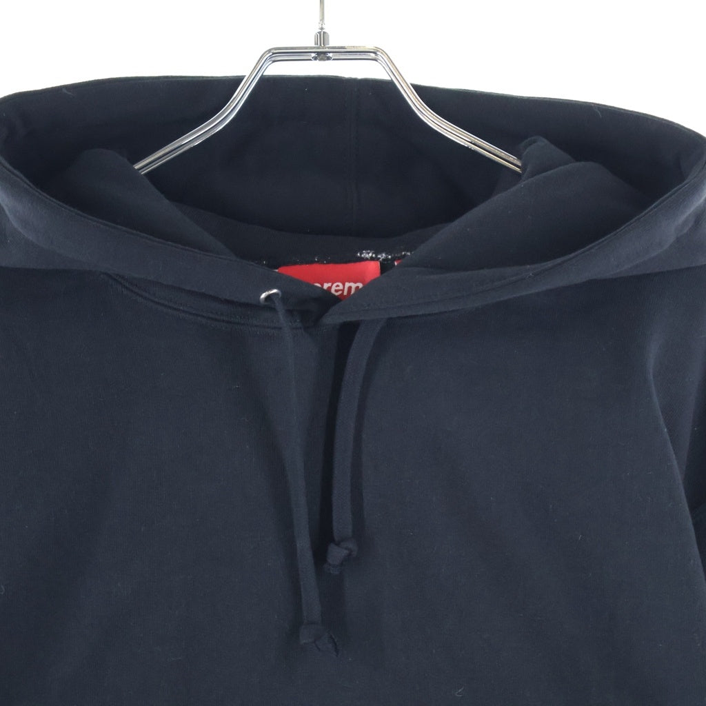 SUPREME(シュプリーム) 22AW Satin Applique Hooded Sweatshirt サテンアップリケ フーディー プルオーバーパーカー ブラック
