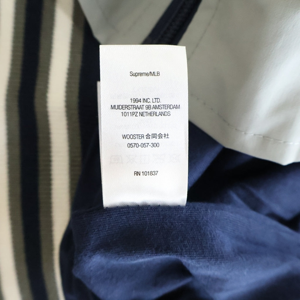 SUPREME(シュプリーム) 21AW New York Yankees Track Jacket ニューヨークヤンキース トラックジャケット グレー/ネイビー