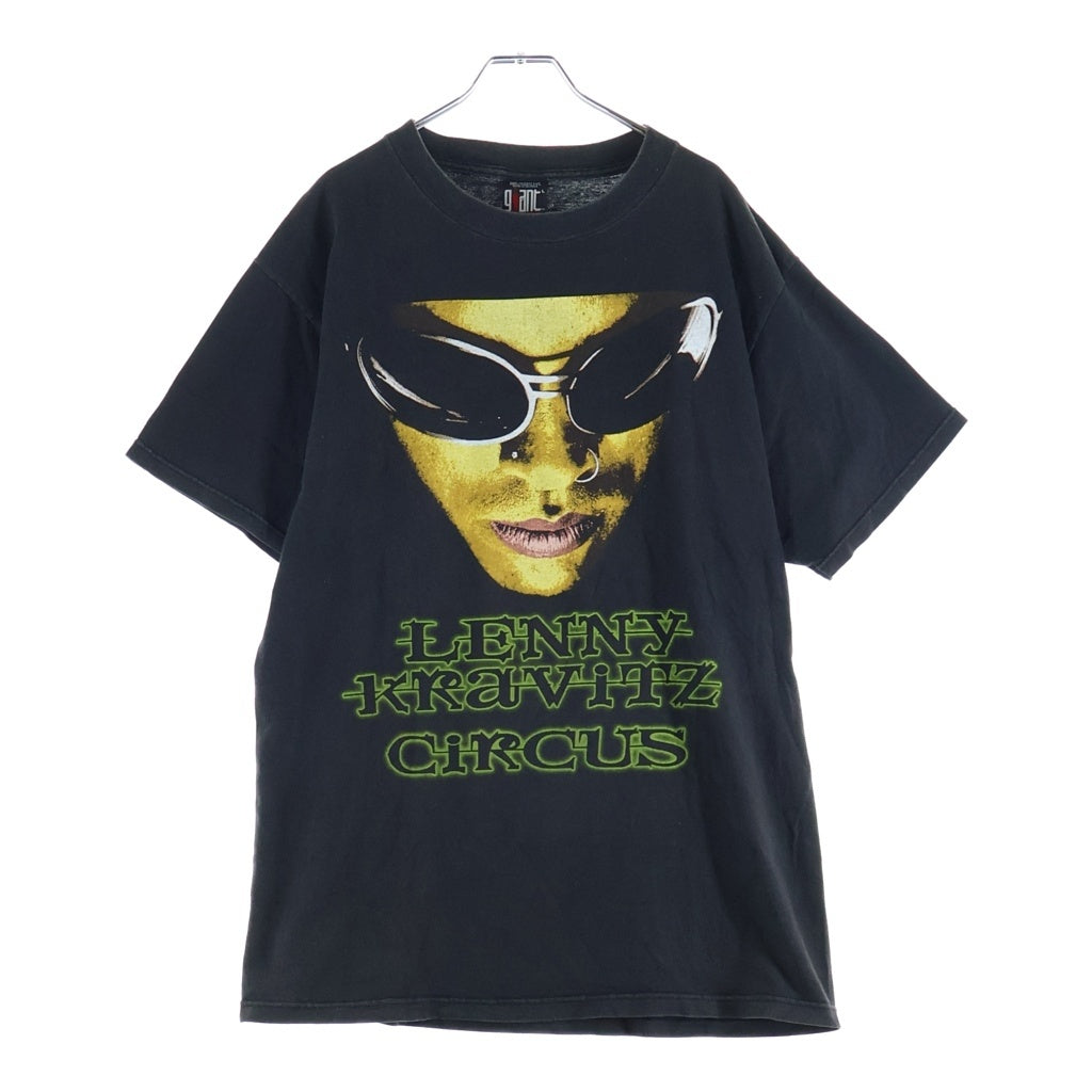VINTAGE(ヴィンテージ) 90S LENNY KRAVITZ CIRCUS レイニークラヴィッツ サーカス フォトプリント 半袖Tシャツ カットソー ブラック