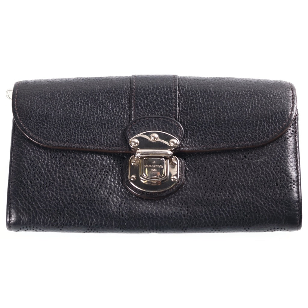 LOUIS VUITTON(ルイヴィトン) マヒナ ポルトフォイユ イリス ロング ウォレット 長財布 ブラック M58163