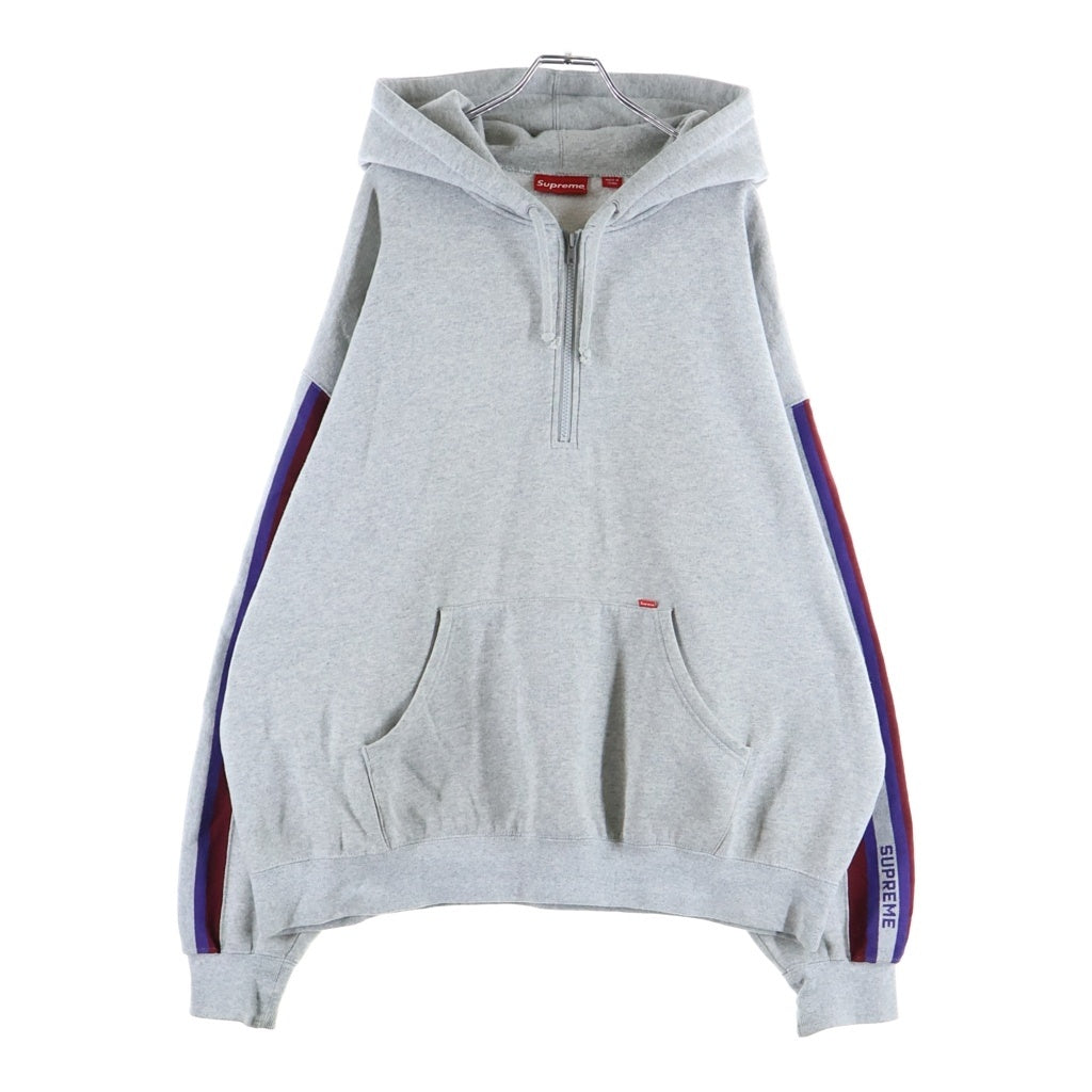 SUPREME(シュプリーム) 22AW Half Zip Hooded Sweatshirt ハーフジップ プルオーバー スウェットパーカー フーディー グレー