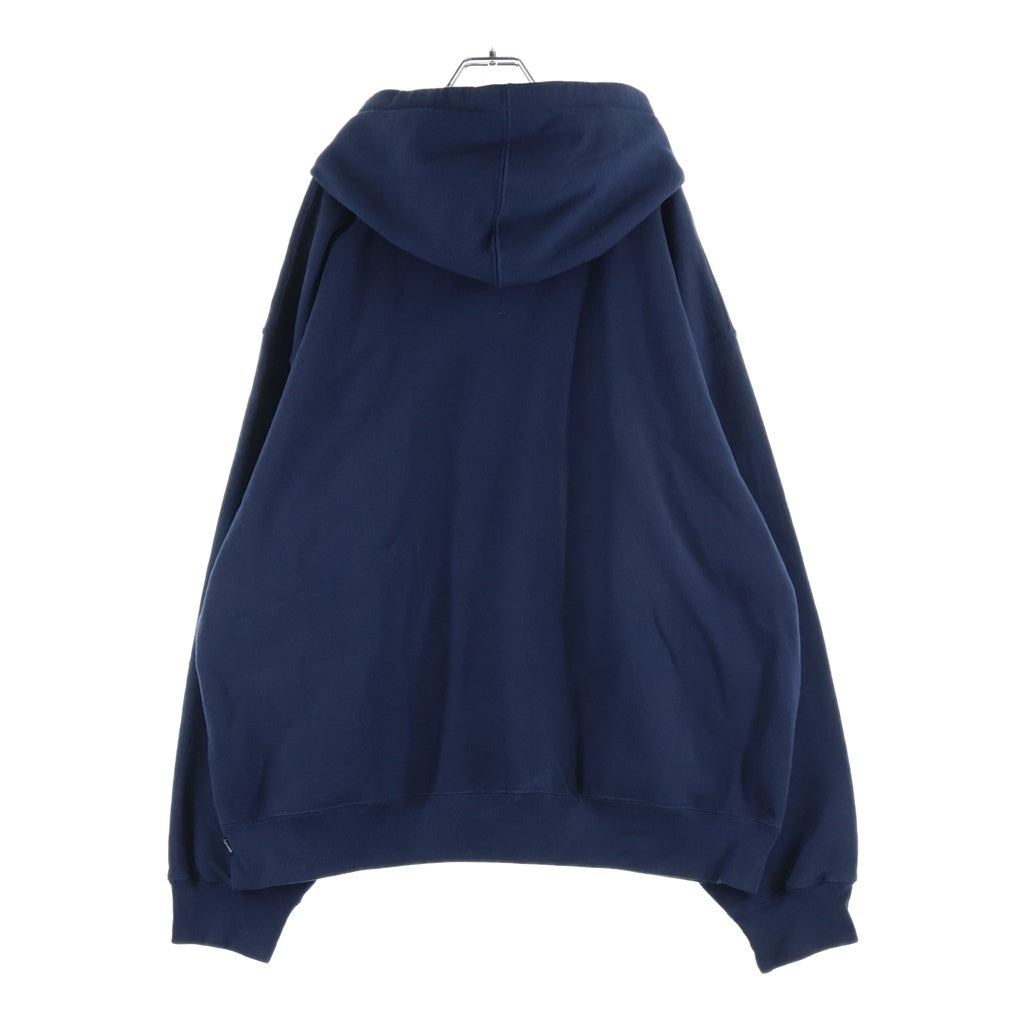SUPREME(シュプリーム) 25AW Small Box Hooded Sweatshirt スモールボックスロゴ刺繍 プルオーバー スウェットパーカー フーディー ネイビー