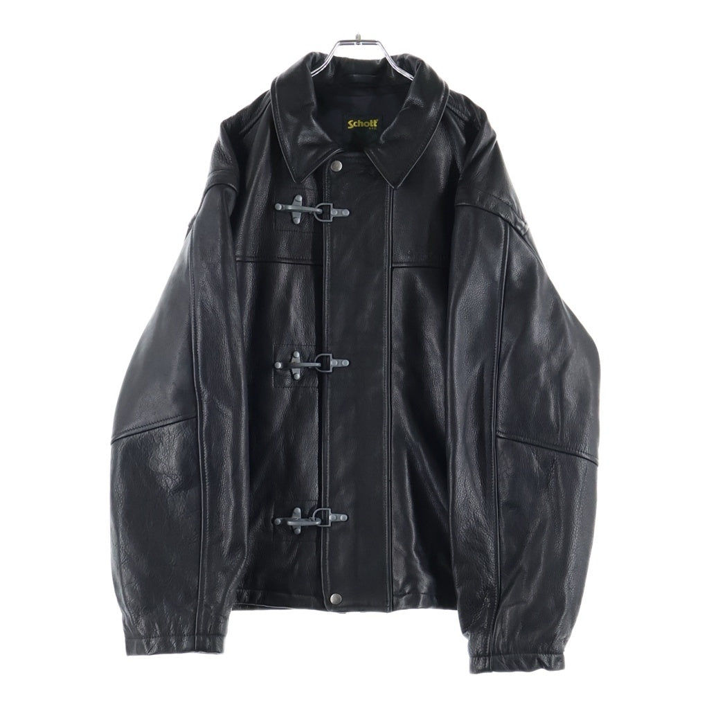 SUPREME(シュプリーム) 25AW x Schott Leather Clip Jacket ショット レザー クリップ ジャケット ブラック