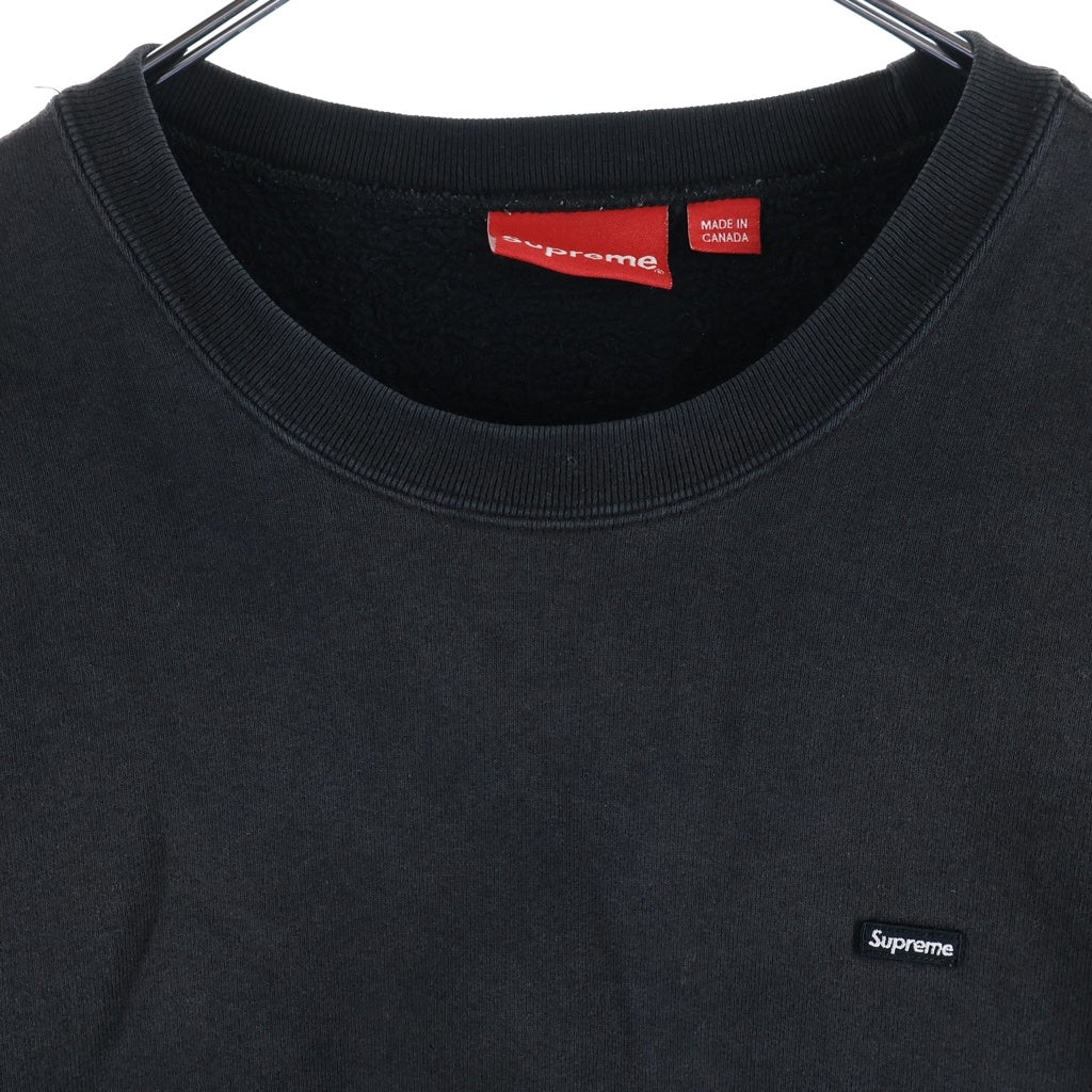 SUPREME(シュプリーム) 22AW Small Box Crewneck Charcoal スモールボックスロゴクルーネックスウェットトレーナー ブラック