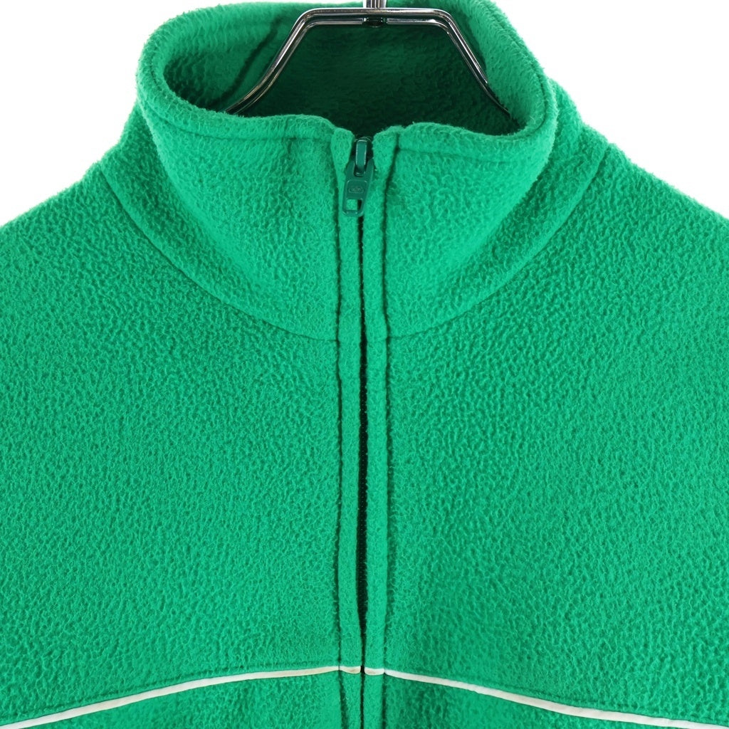 BALENCIAGA(バレンシアガ) 21SS FLEECE TRACK JACKET フリーストラックジャケット パイピングラインフリースオーバーサイズジップジャケット グリーン 642337 TJQ32