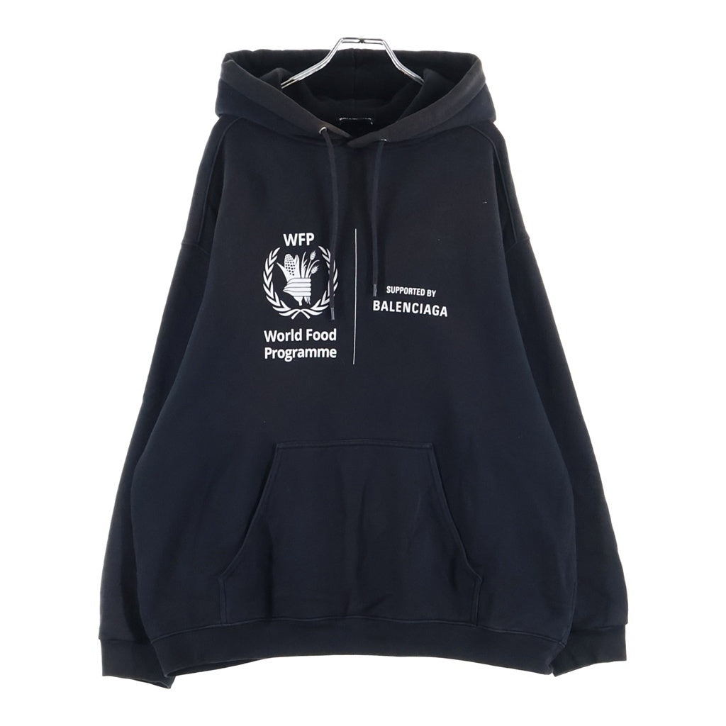 BALENCIAGA(バレンシアガ) 20AW WFP 裏起毛スウェットプルオーバーパーカー フーディー ブラック 600583 THV83