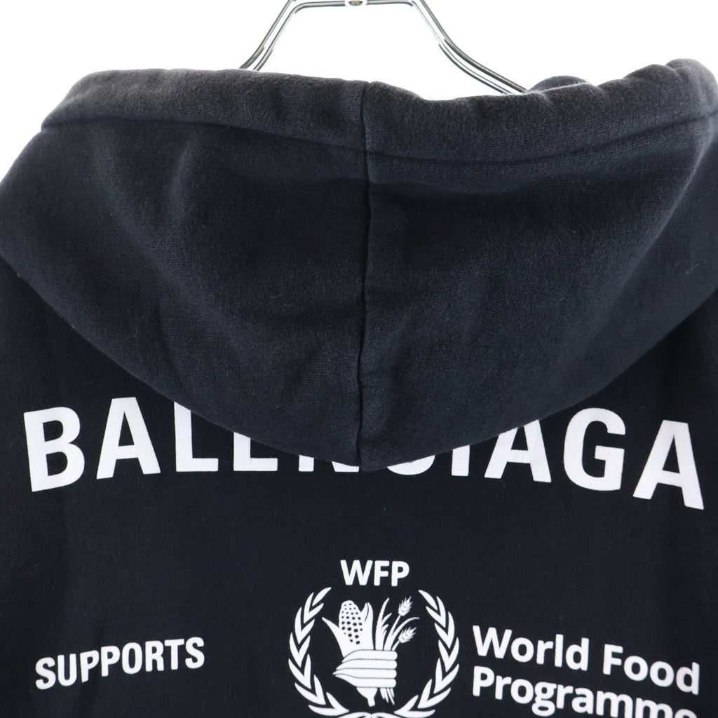 BALENCIAGA(バレンシアガ) 20AW WFP 裏起毛スウェットプルオーバーパーカー フーディー ブラック 600583 THV83