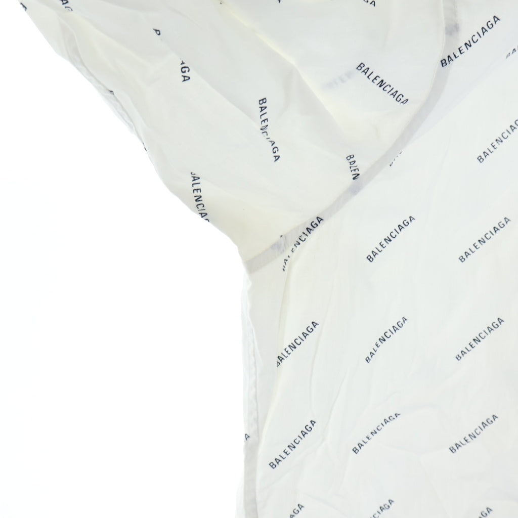 BALENCIAGA(バレンシアガ) オールオーバー ロゴボタンダウン 長袖シャツ ホワイト 534333 TBL96