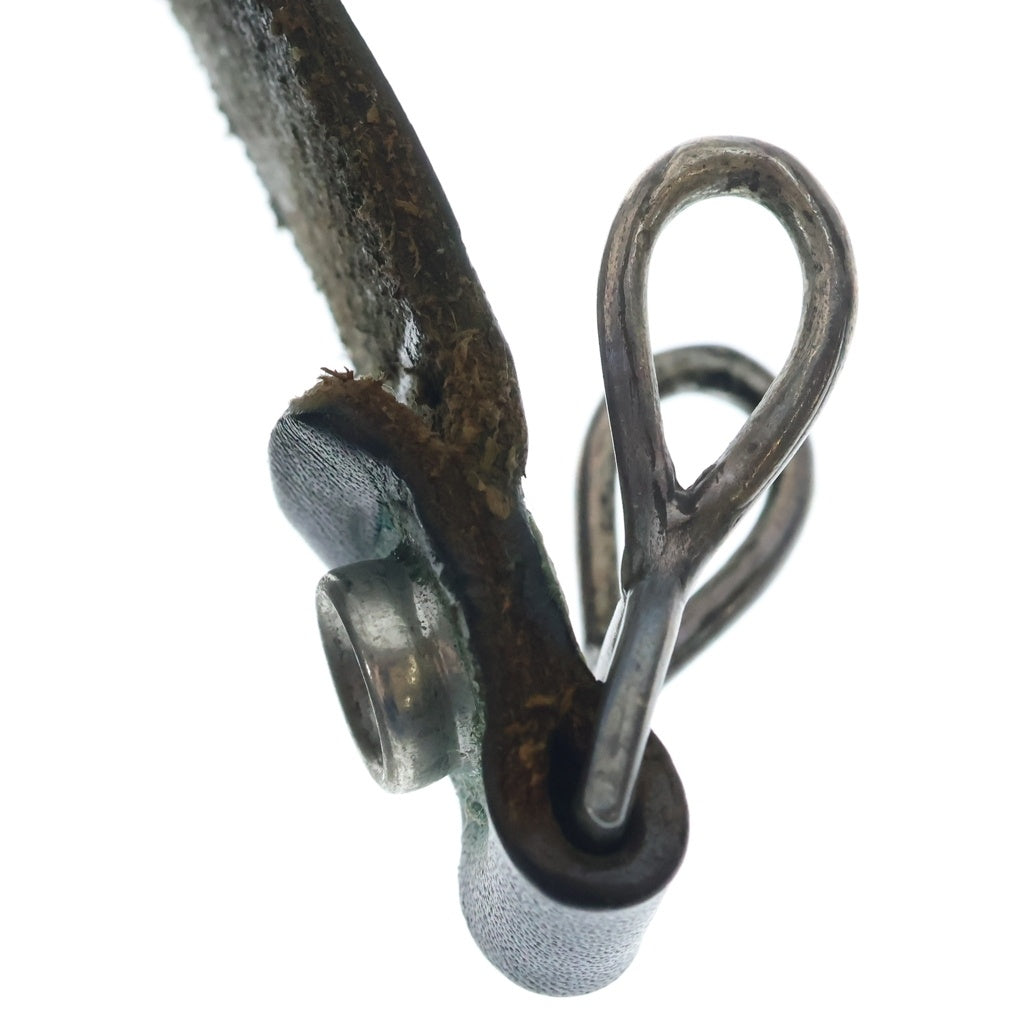 CHROME HEARTS(クロムハーツ) BELT LOOP ハートボタンレザーベルトループ シルバー/ブラック