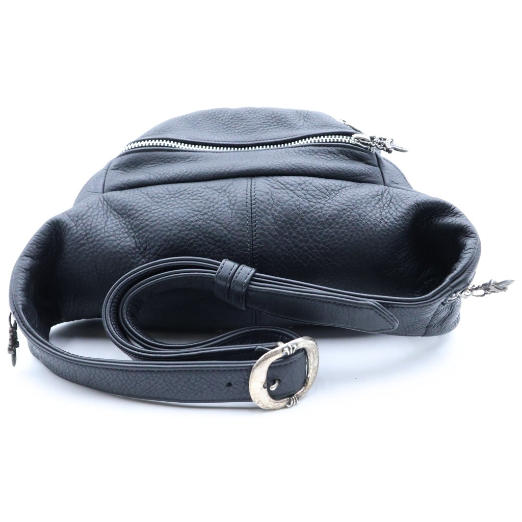 CHROME HEARTS(クロムハーツ) #1 SNAT PACK スナットパック ダガージップ ガンスリンガーベルト レザーウエストバッグ ブラック