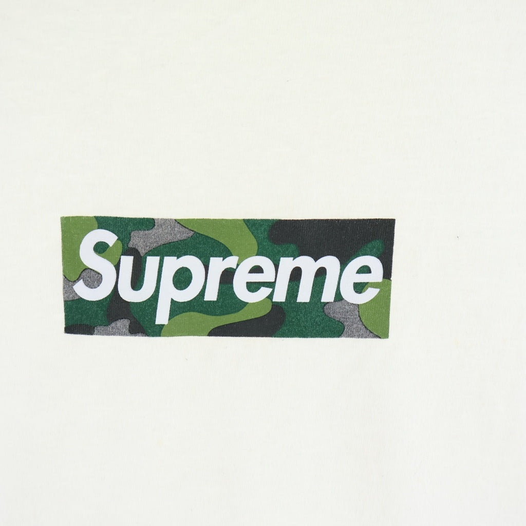 SUPREME(シュプリーム) 23AW Box Logo Tee Camo カモフラージュ 迷彩 ボックスロゴ クルーネック 半袖Tシャツ カットソー ホワイト