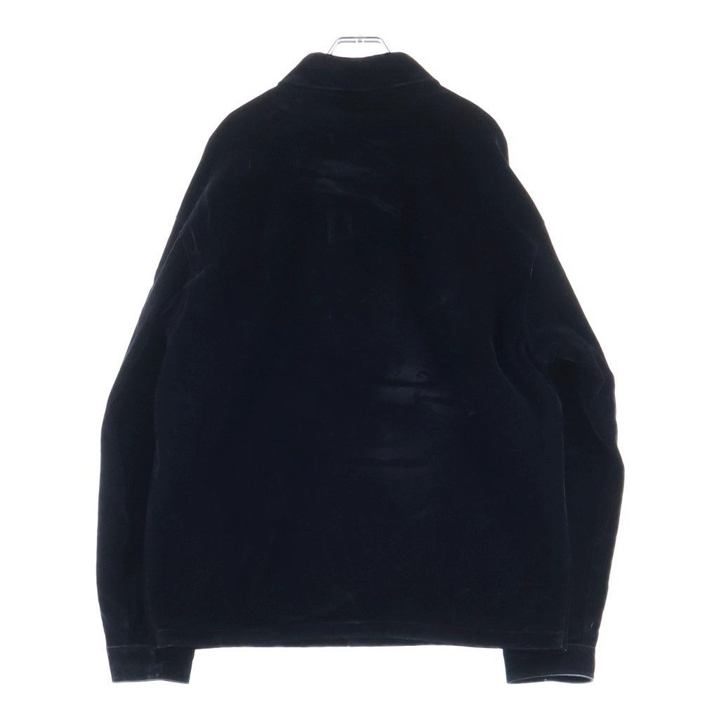 PRADA(プラダ) 23SS ヴェルベットシャツジャケット ブラック SC657 S231 12HO