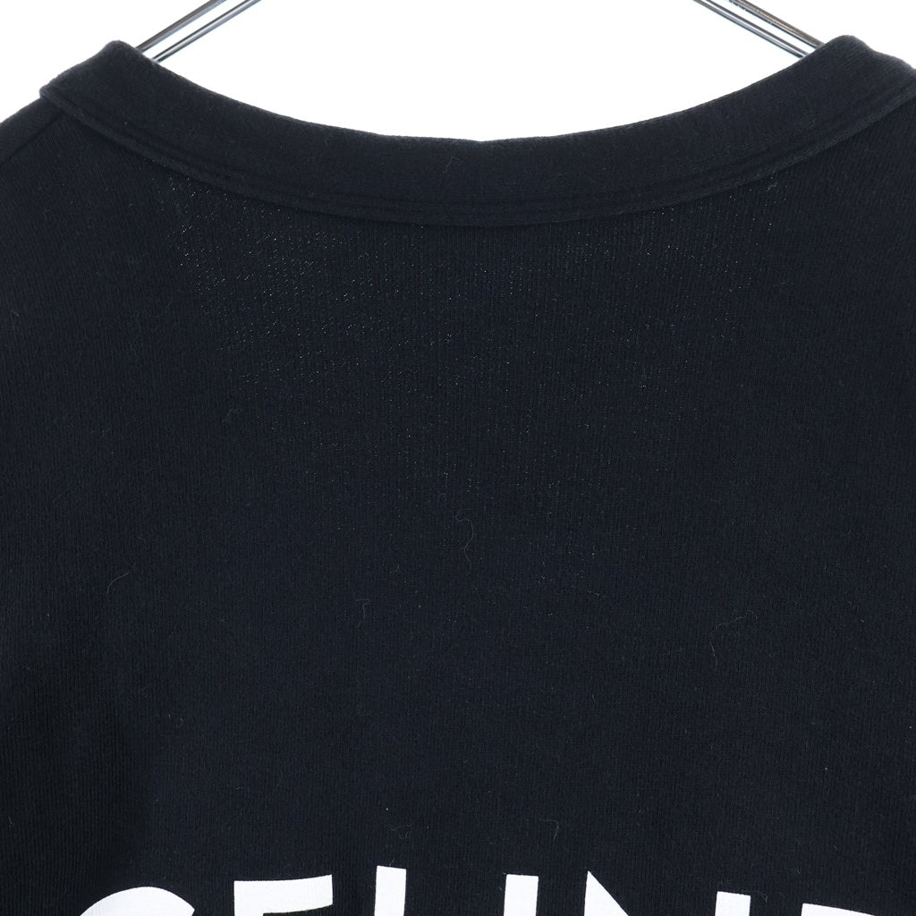 CELINE(セリーヌ) 22SS バックロゴプリント スウェット オーバーサイズ カーディガン ブラック 2Y672345F