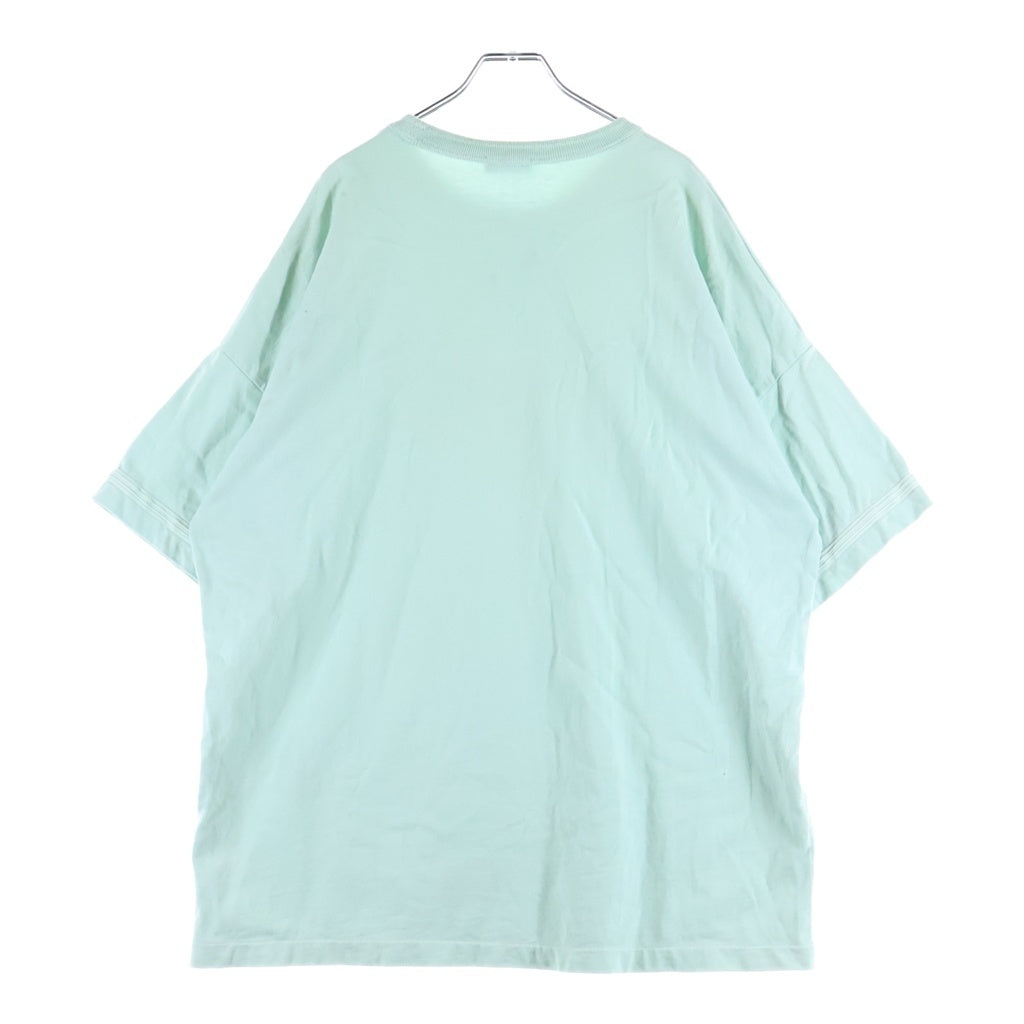 Christian Dior(クリスチャンディオール) 24AW ×STONE ISLAND ストーンアイランド ロゴ クルーネック 半袖Tシャツ カットソー ブルー 493J638A0554