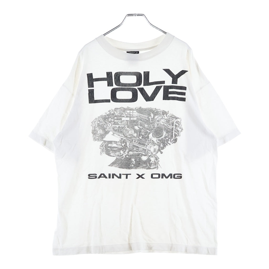 SAINT MICHAEL(セントマイケル) 26SS HOLY LOVE Kosuke Kawamura T-SHIRT ホーリーラブ 半袖Tシャツ カットソー ホワイト SM-MK8-0000-C08