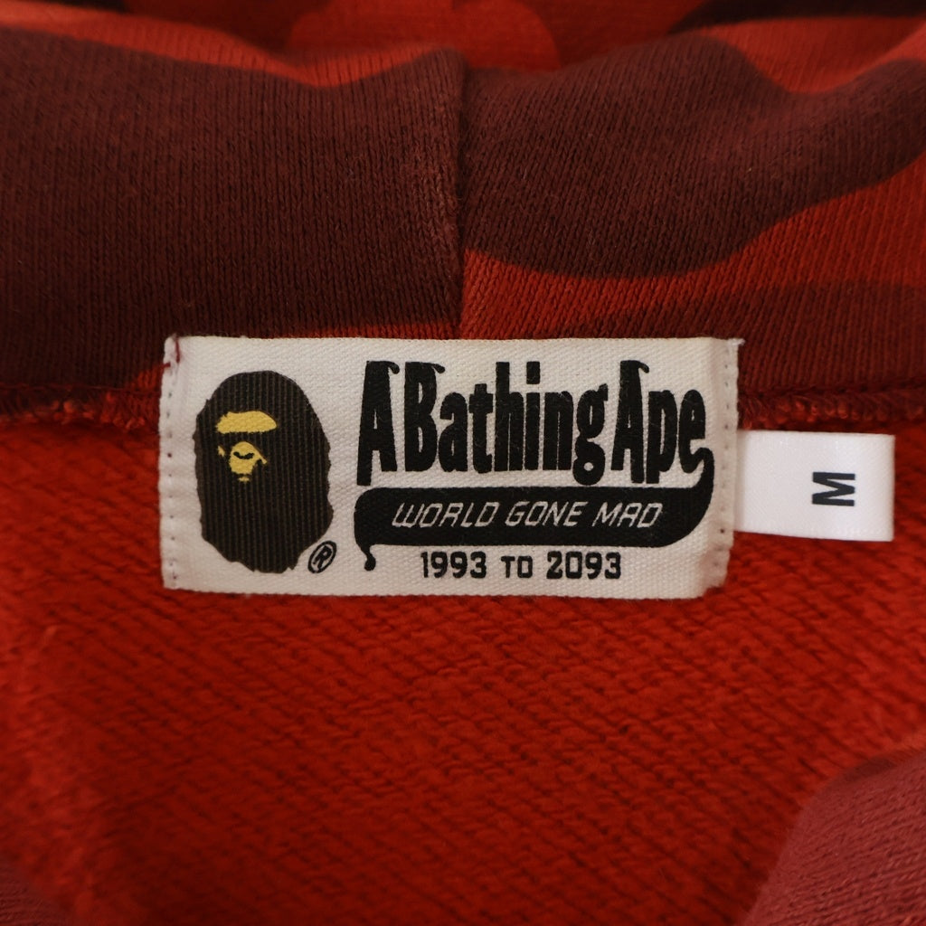 A BATHING APE(アベイシングエイプ) COLOR CAMO TIGER FULL HOODIE カラーカモ タイガーフルジップパーカー ジップアップフーディー レッド 001ZPG301006X