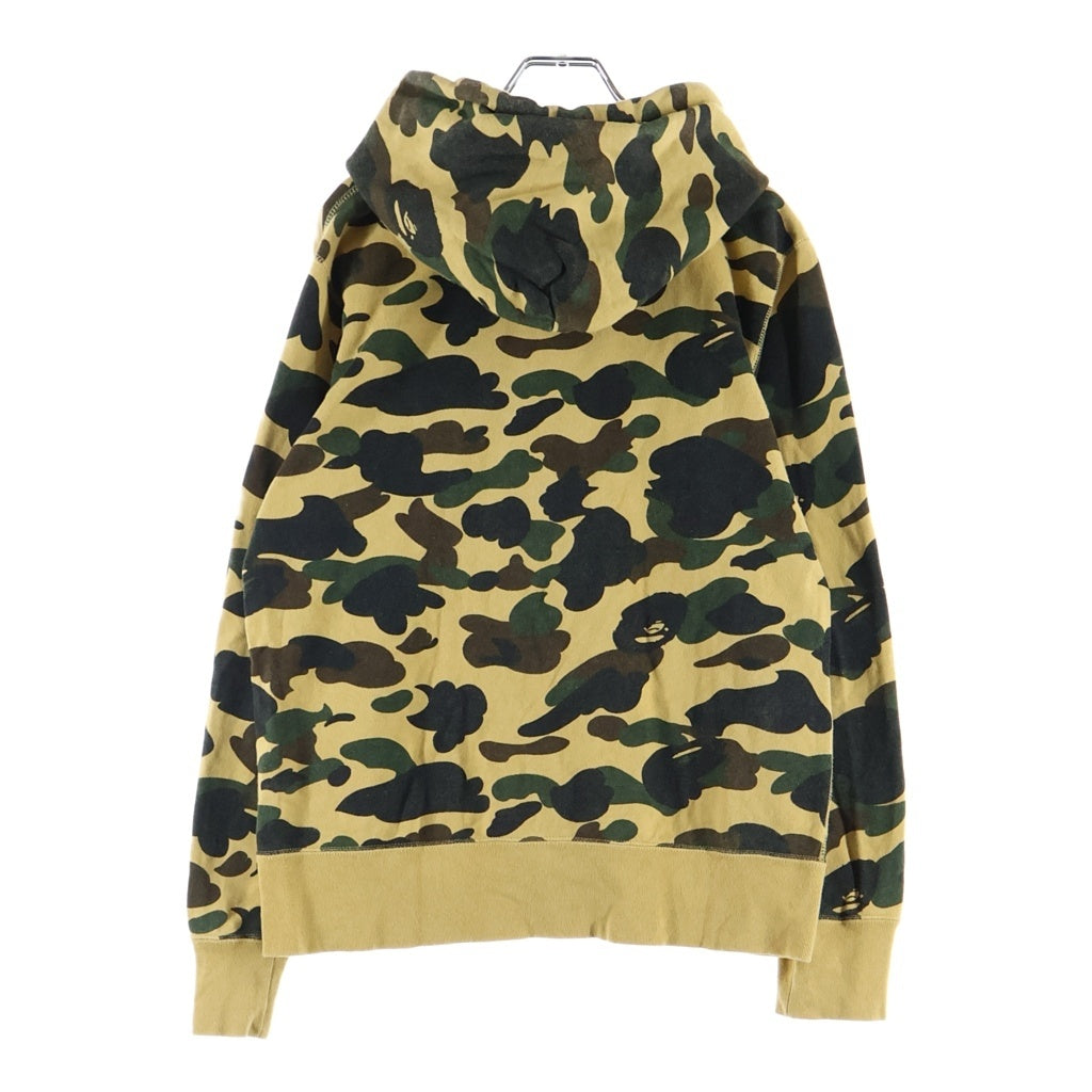 A BATHING APE(アベイシングエイプ) 1st CAMO COLLEGE PULLOVER HOODIE 1stカモ コラージュ プルオーバーフーディー パーカー ベージュ 001PPE751023X