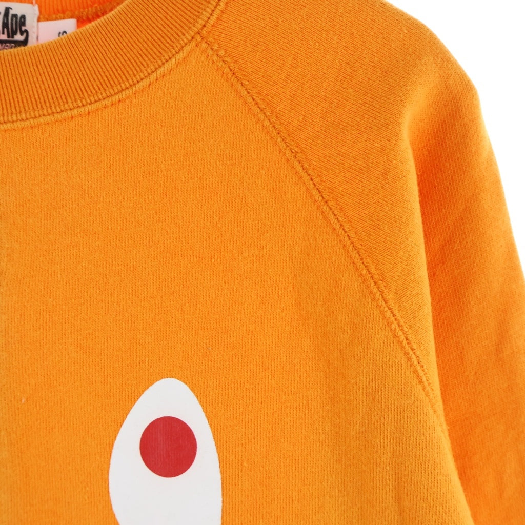A BATHING APE(アベイシングエイプ) SHARK ZIP CREWNECK シャーク フロントジップ クルーネックスウェット スウェット トレーナー オレンジ 001SWD801003X