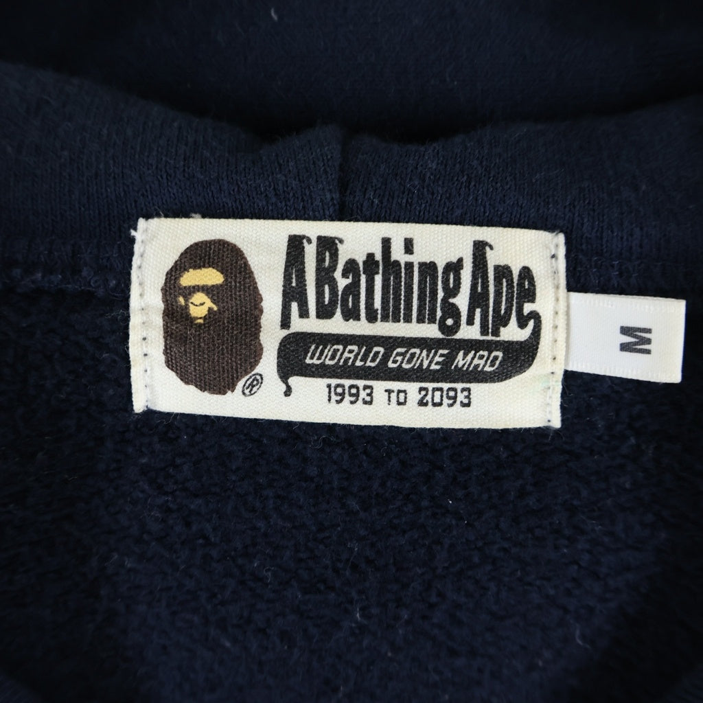 A BATHING APE(アベイシングエイプ) ×B＠REHOODIE 1st CAMO SHARK BE@R FULL ZIP HOODIE ベアブリック 1stカモ シャーク ベア フルジップフーディー ジップアップパーカー ネイビー 001ZPD231908X