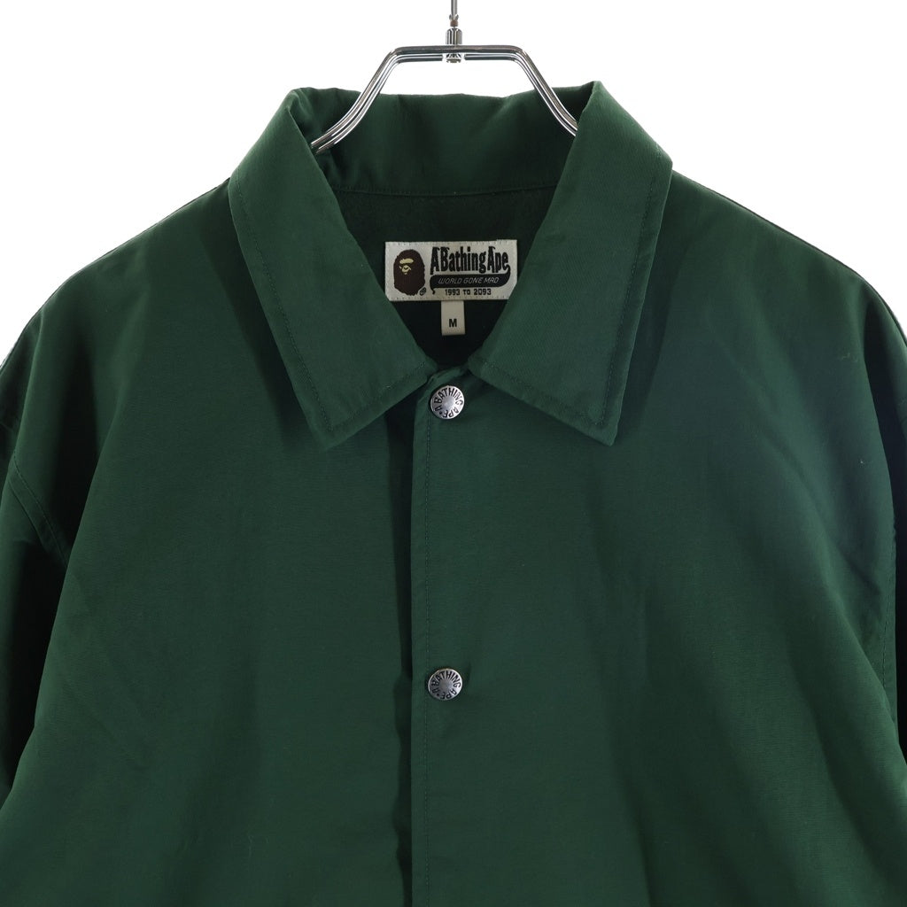 A BATHING APE(アベイシングエイプ) TIGER COACH JACKET タイガー ナイロンコーチジャケット グリーン 001LJE201006X