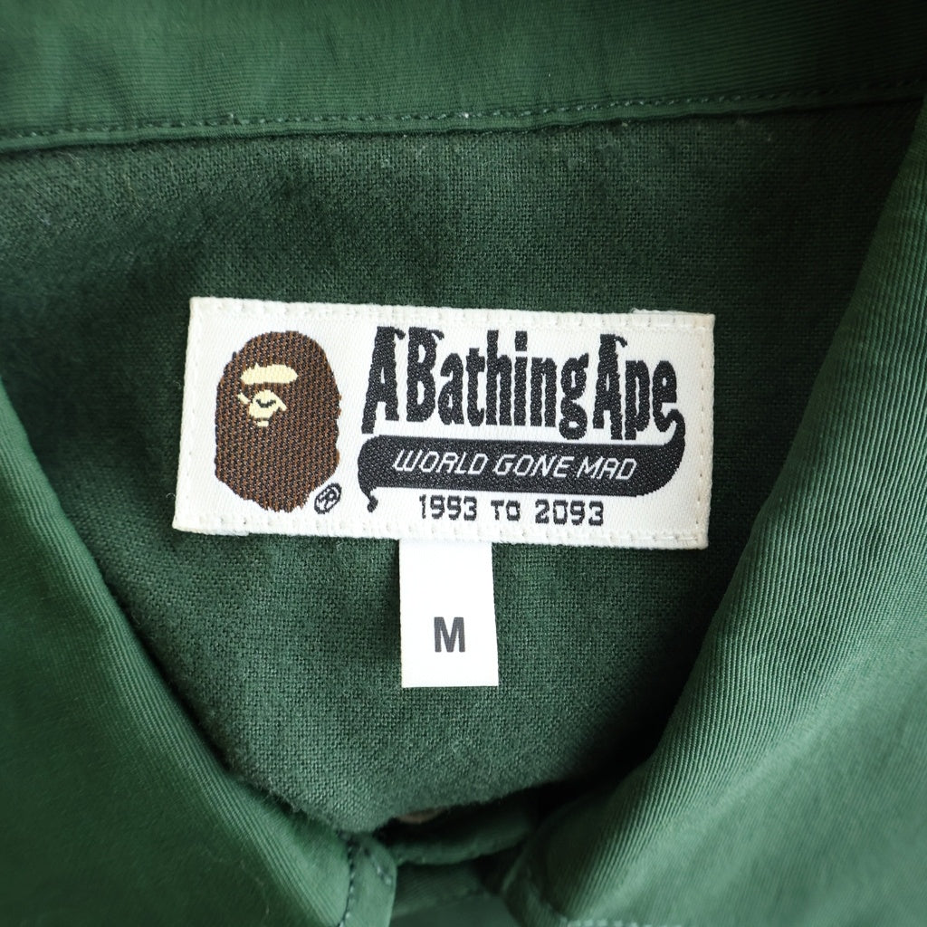 A BATHING APE(アベイシングエイプ) TIGER COACH JACKET タイガー ナイロンコーチジャケット グリーン 001LJE201006X