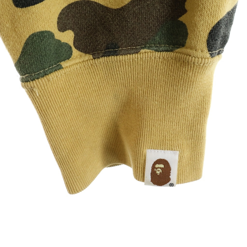 A BATHING APE(アベイシングエイプ) 1ST CAMO SHARK FULL ZIP HOODIE 1stカモ シャーク フルジップフーディー ジップアップパーカー ベージュ 001ZPD301008X