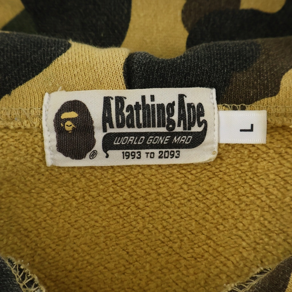 A BATHING APE(アベイシングエイプ) 1ST CAMO SHARK FULL ZIP HOODIE 1stカモ シャーク フルジップフーディー ジップアップパーカー ベージュ 001ZPD301008X