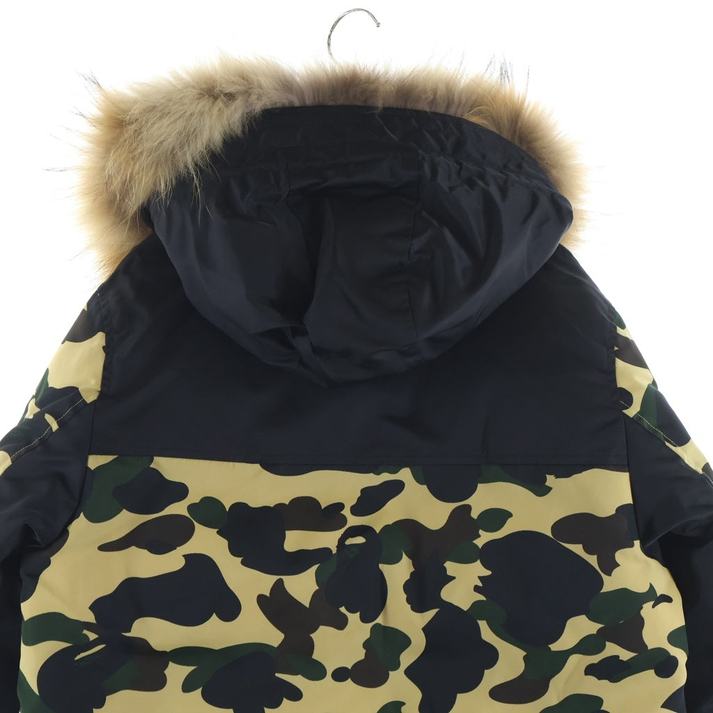 A BATHING APE(アベイシングエイプ) 1ST CAMO OVERSIZED HOODIE DOWN JACKET 1stカモ オーバーサイズフーディー ダウンジャケット レディース ベージュ 001HJF802504X