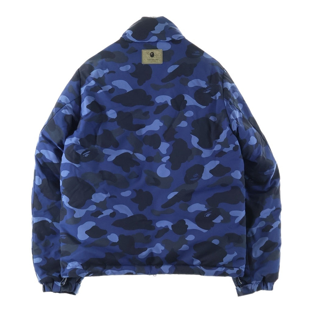 A BATHING APE(アベイシングエイプ) COLOR CAMO DOWN JACKET カラーカモ ダウンジャケット ブルー 001HJC801010X