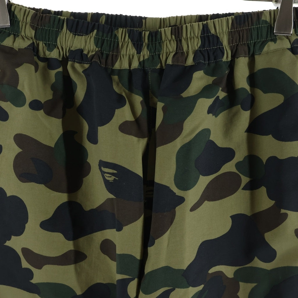 A BATHING APE(アベイシングエイプ) 1st CAMO BAPESTA TRACK PANTS 1stカモ ベイプスタ トラックパンツ グリーン 001PTF701004X