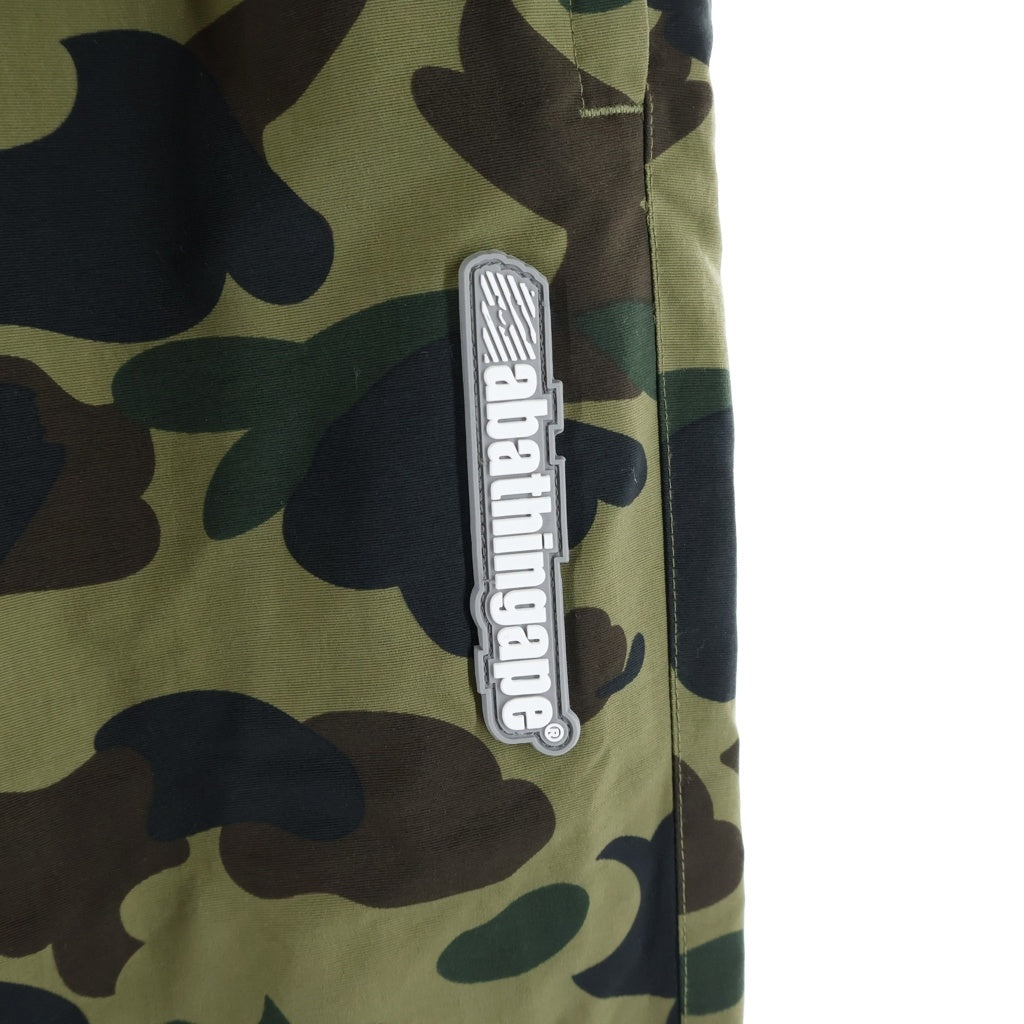 A BATHING APE(アベイシングエイプ) 1st CAMO BAPESTA TRACK PANTS 1stカモ ベイプスタ トラックパンツ グリーン 001PTF701004X