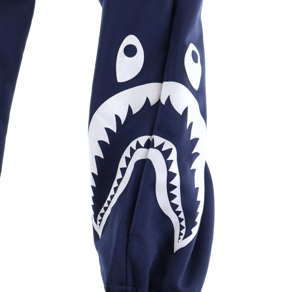 A BATHING APE(アベイシングエイプ) SIDE SHARK SLIM TRACK PANTS サイドシャーク スリムトラックパンツ ネイビー 001PTD701015X