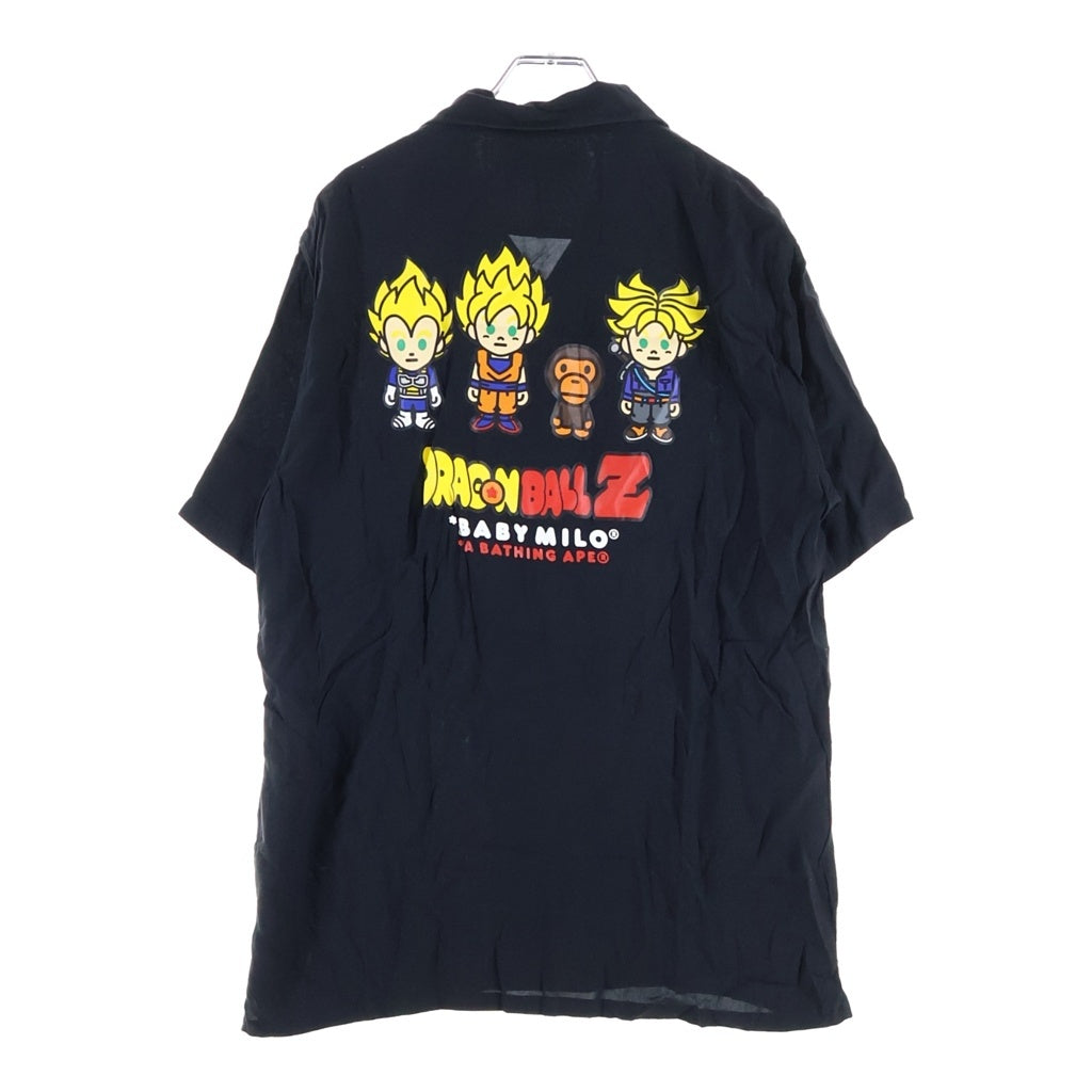 A BATHING APE(アベイシングエイプ) DRAGON BALL Z BABY MILO SUPER SAIYAN S/S SHIRT ドラゴンボールZ べビーマイロ スーパーサイヤ人 半袖シャツ ブラック 002SHG231911X