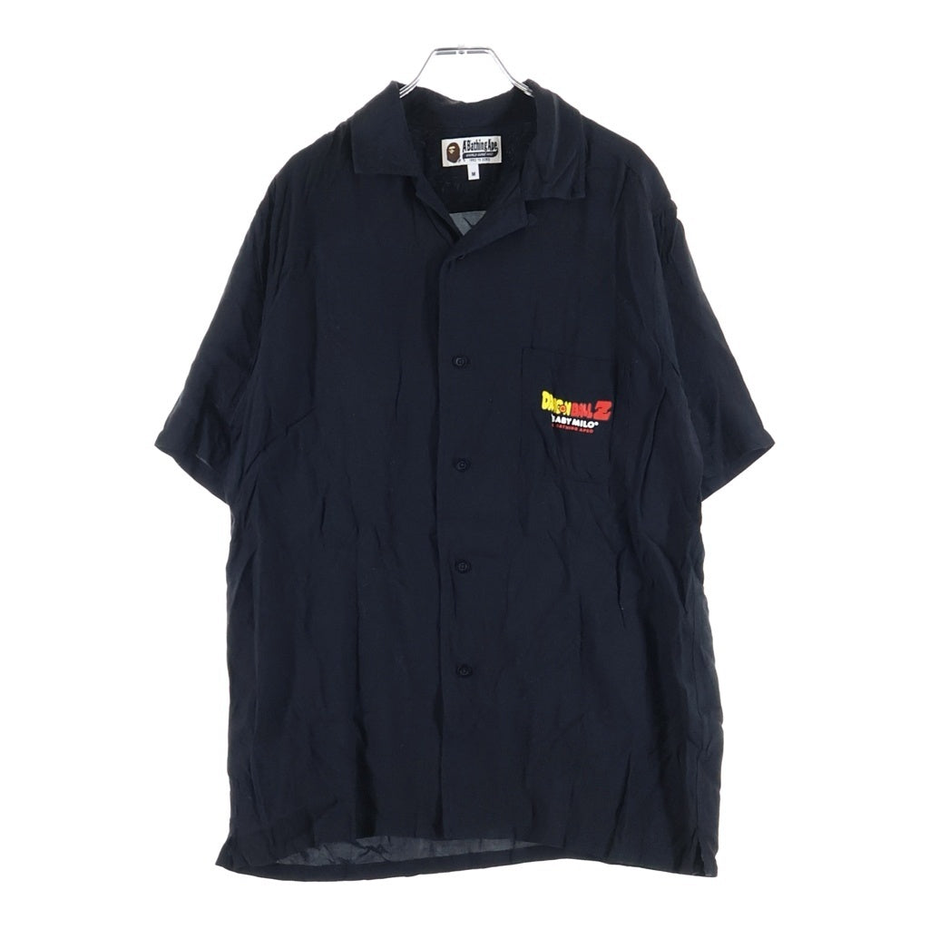 A BATHING APE(アベイシングエイプ) DRAGON BALL Z BABY MILO SUPER SAIYAN S/S SHIRT ドラゴンボールZ べビーマイロ スーパーサイヤ人 半袖シャツ ブラック 002SHG231911X