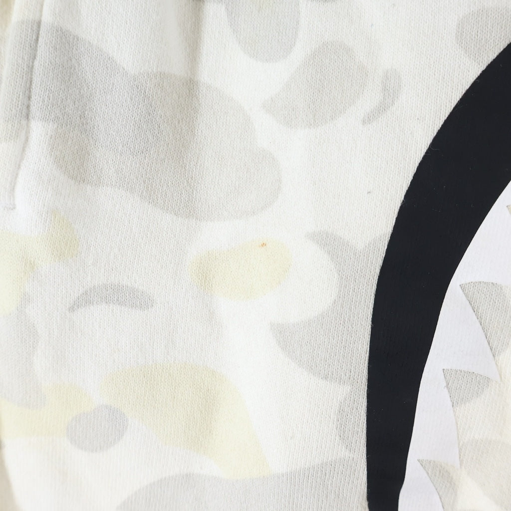 A BATHING APE(アベイシングエイプ) CITY CAMO SHARK SWEAT PANTS シティカモ シャーク スウェットパンツ ホワイト 001PTF701008X