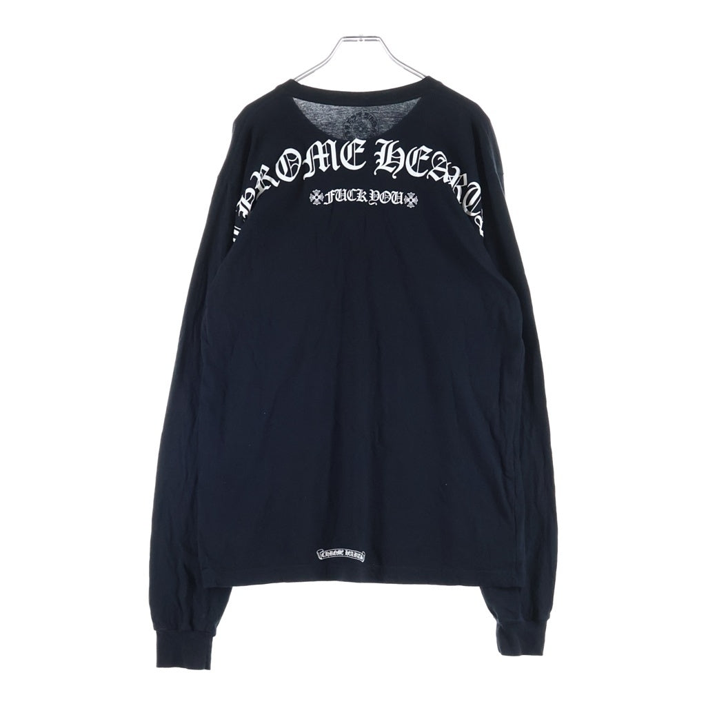 CHROME HEARTS(クロムハーツ) ARCH LOGO FUCH YOU アーチロゴ 長袖Tシャツ ロンT ブラック