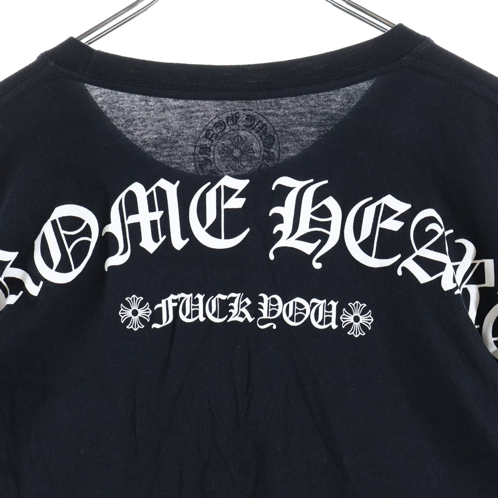 CHROME HEARTS(クロムハーツ) ARCH LOGO FUCH YOU アーチロゴ 長袖Tシャツ ロンT ブラック