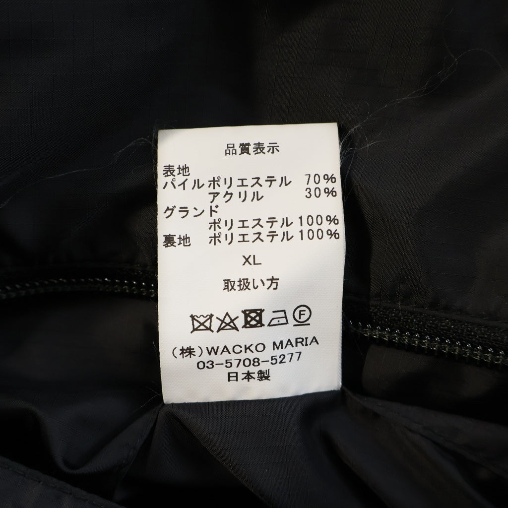 WACKO MARIA(ワコマリア) 25AW REVERSIBLE LEOPARD BOA JACKET リバーシブル レオパード ボア フリース ジャケット ブラック 25FW-WMO-OD01