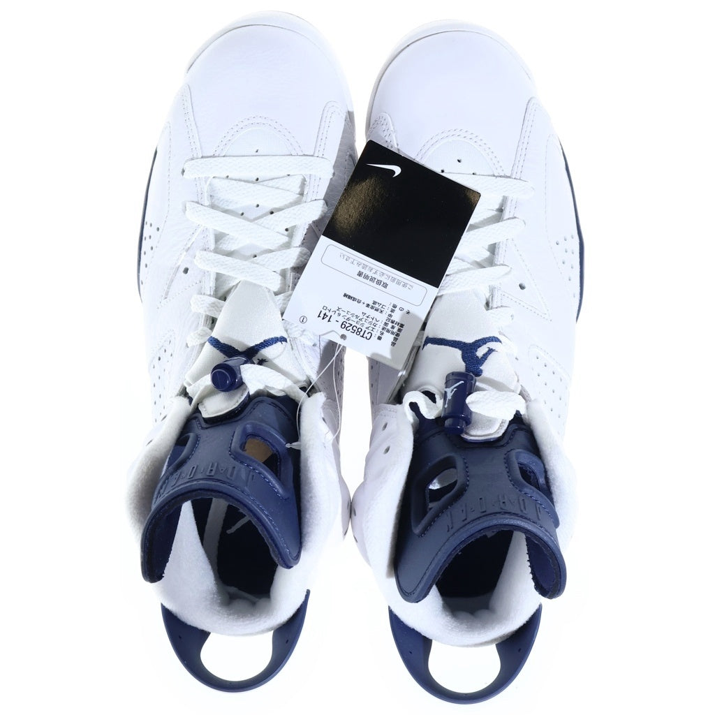NIKE(ナイキ) AIR JORDAN 6 MIDNIGHT NAVY エアジョーダン6 ミッドナイトネイビー ハイカットスニーカー ホワイト/ネイビー US9/27cm CT8529-141