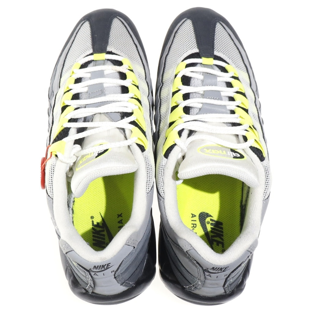 NIKE(ナイキ) AIR MAX 95 OG NEON YELLOW エアマックス95 ネオンイエロー ローカットスニーカー グレー/イエロー US9.5/27.5cm CT1689-001