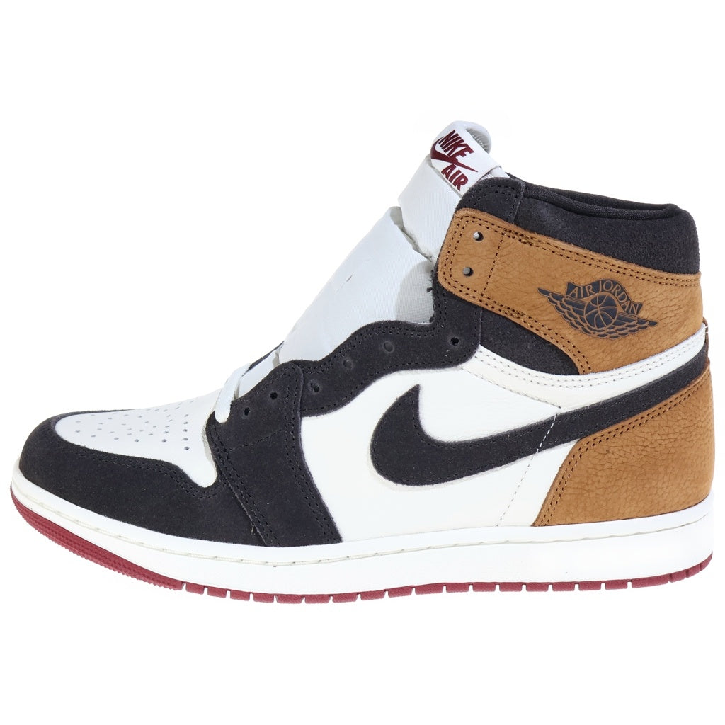 NIKE(ナイキ) AIR JORDAN 1 HIGH LOVE LETTER エアジョーダン1 ハイ OG ラブレター ハイカットスニーカー シューズ ブラウン/ホワイト US10/28cm DZ5485-201